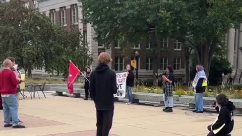 Leftist students at the University of Minnesota held a protest denouncing Charlie Kirk