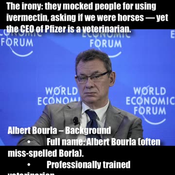 Albert Bourla the CEO of Plizer is a veterinarian.