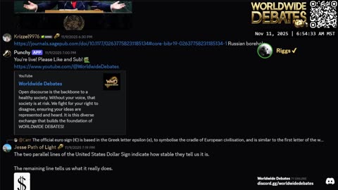 0161 WIDESTREAM - Worldwide Debates - YouTube/Twitch/Rumble