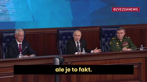 Komentáře Vladimira Putina na zasedání kolegia Ministerstva obrany RF, 17.12.2025