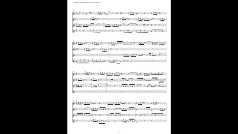 J.S. Bach - Well-Tempered Clavier: Part 1 - Fugue 07 (Saxophone Quartet)