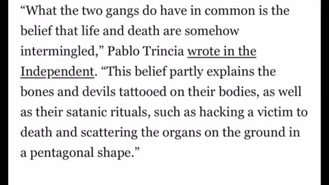 Satanic Gangs: MS-13