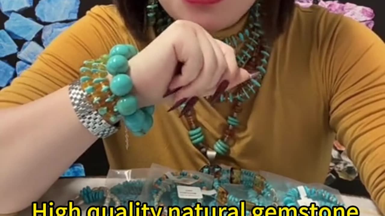 250114-2 High quality natural gemstone made parent-child bracelet, fashionable and exquisite