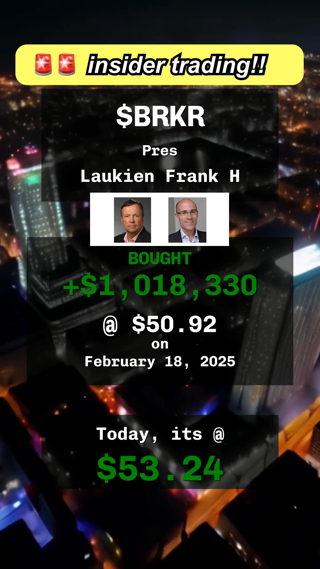 🔥 insider action at $BMY, $SW, $BRKR, $DOCN #insidertrading #stocks #finance