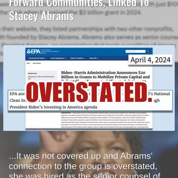 Fact Check: DOGE Did NOT Uncover $2 Bn. Grant To Power Forward Communities, Link To Stacey Abrams