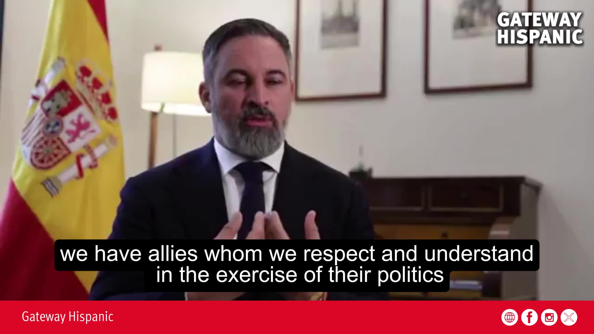 Santiago Abascal defends sovereignty and patriotism: “Vox is the party of the Spaniards”