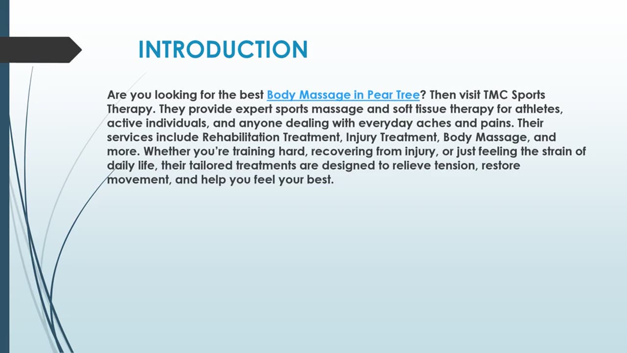 Best Body Massage in Pear Tree