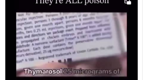 Thimerosal in the vaccines