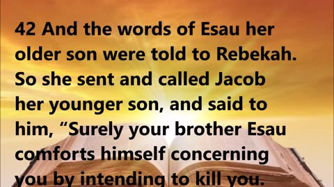 Esau’s anger.