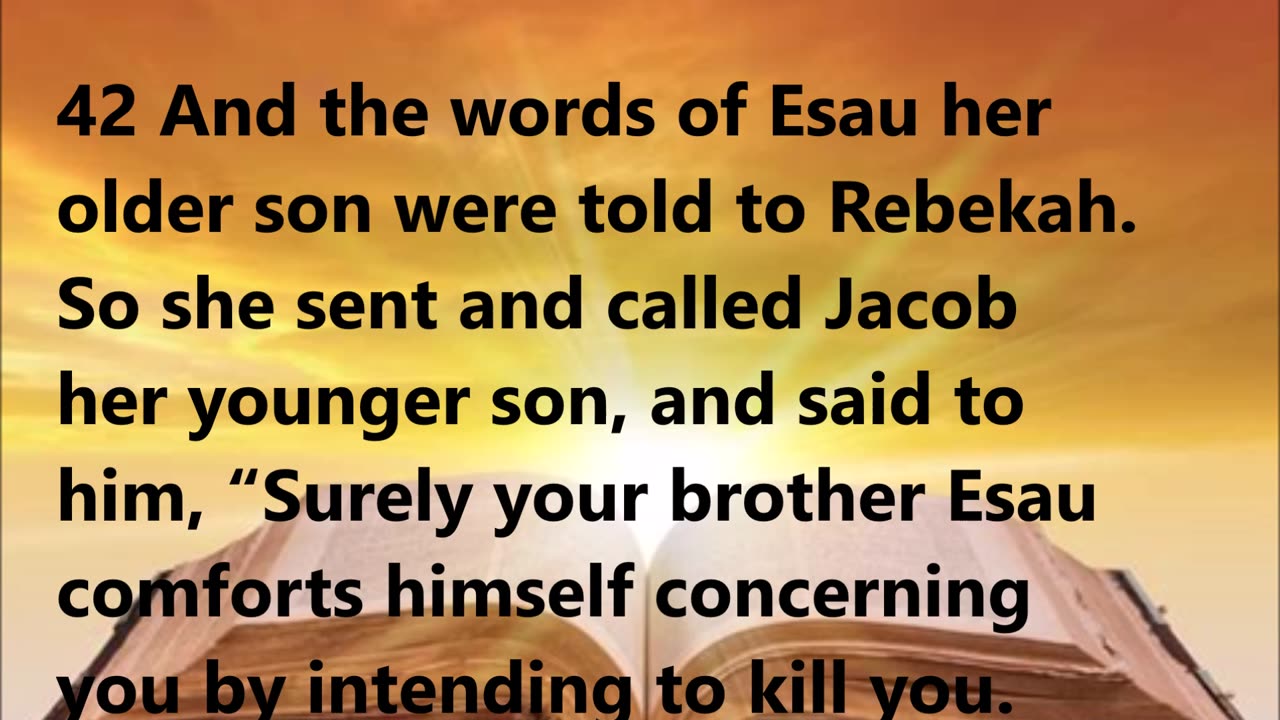 Esau’s anger.