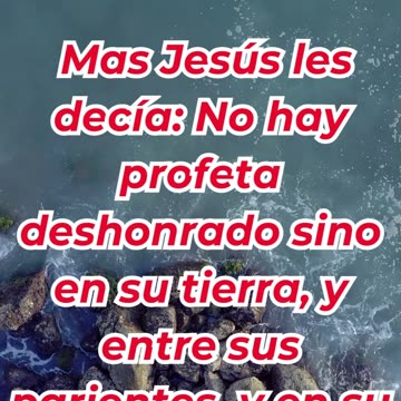 “Un profeta sin honra en su propia tierra” Marcos 6:4. #shortvideo #shorts #youtubeshorts #ytshorts