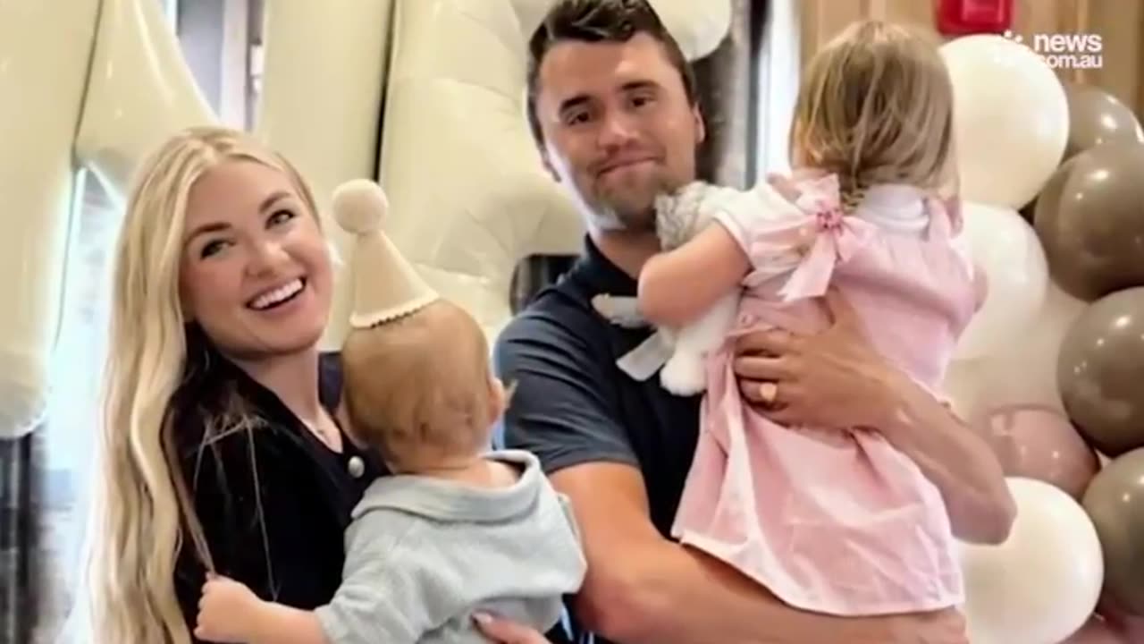 Charlie Kirks' Children And Their Faces Hidden. Kirk Shooting Hoax