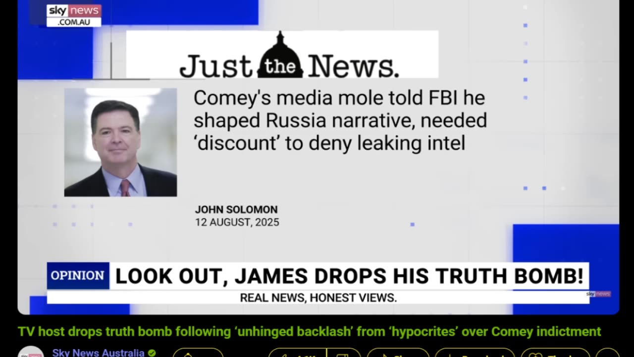 Former Director of FBI James Comey Indited For What?
