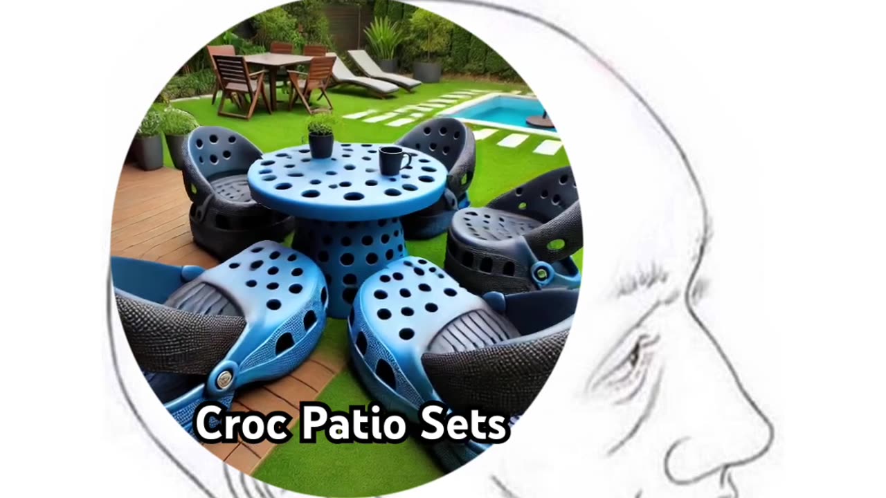 I'm gonna need a Croc patio set! 🤣🤣👏👏