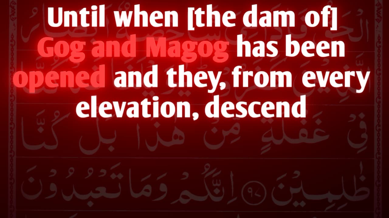 Gog and magog in quran