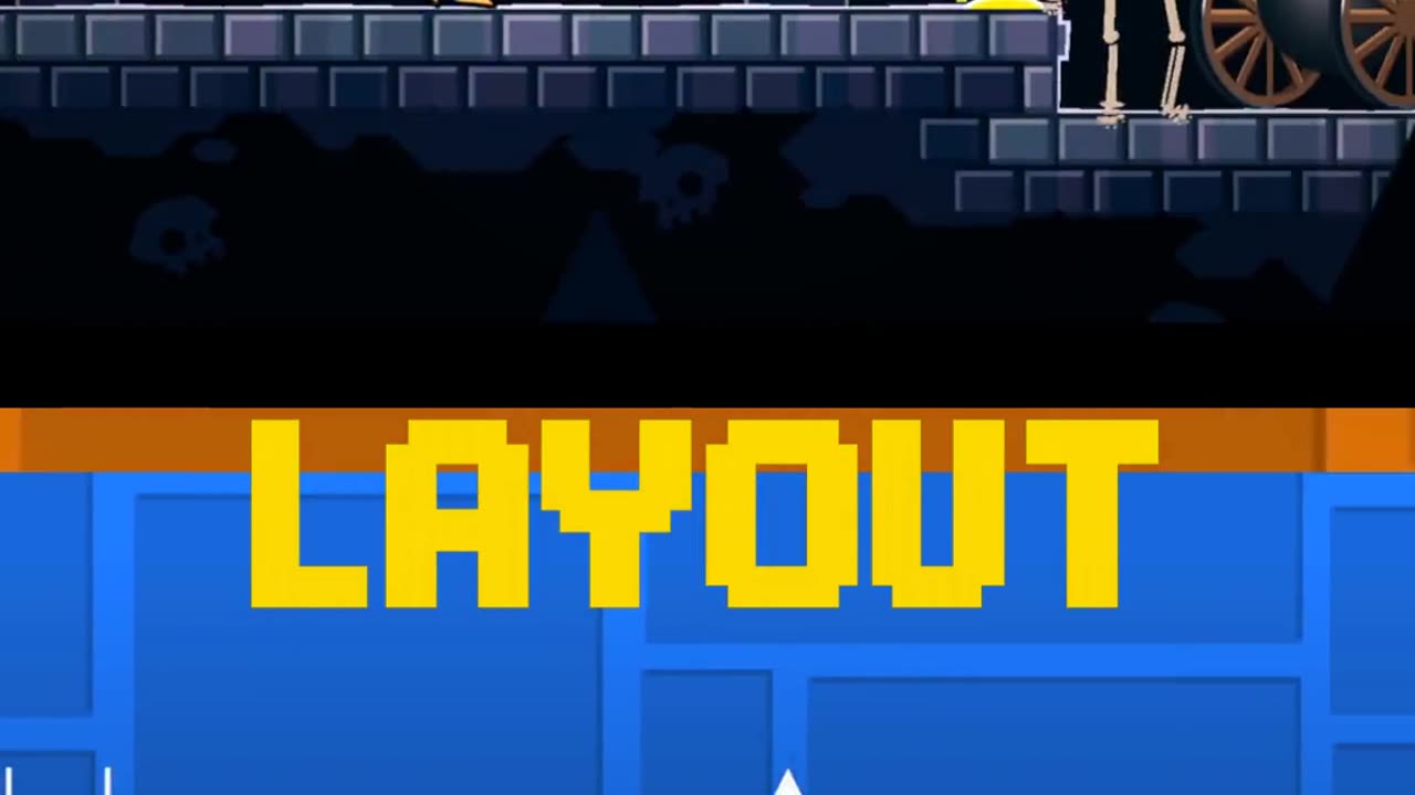 Skeletal Shenanigans – Original vs Layout 👇💀🔥#geometrydash