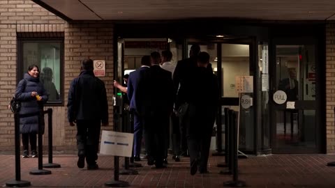 Singer Chris Brown arrives at court for assault-charge hearing