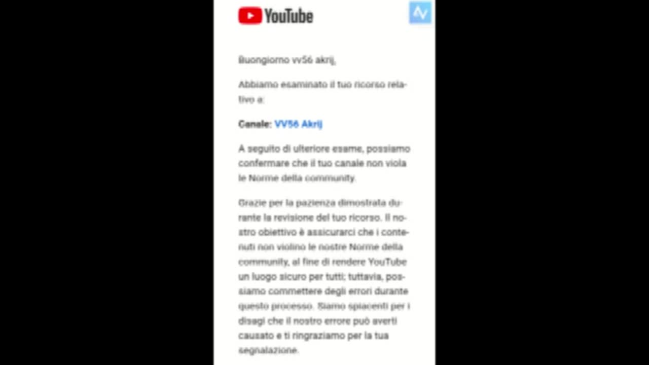 Riapertura Canale vv56Akrij Youtube