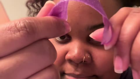 Full Face Waxing Demo with Sexy Smooth Purple Seduction Wax | @waxed_bynicole Review