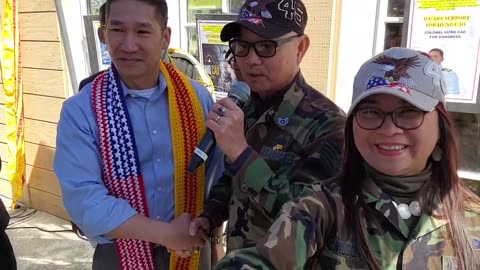 GIA ĐÌNH CÁNH HỮU ỦNG HỘ ĐẠI TÁ HÙNG CAO