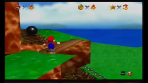 Super Mario 64 - Bob-omb Battlefield - Shoot to the Island in the Sky