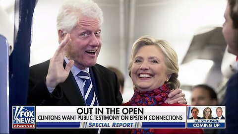 Clintons Request Public Testimony On Jeffrey Epstein Connections