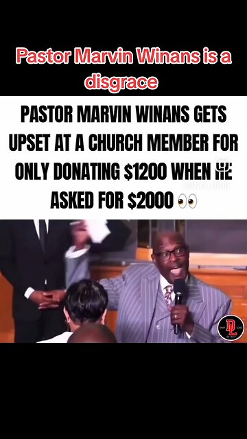 Pastor Marvin Winans is a disgrace