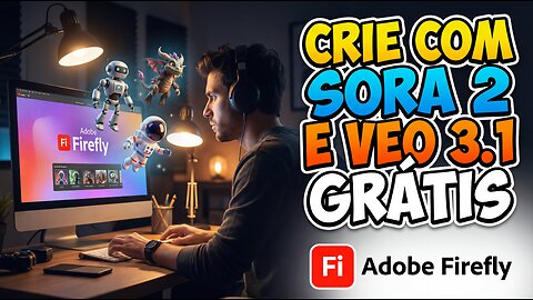 SORA 2 E VEO 3.1 GRÁTIS E SEM MARCA D'ÁGUA E SEM VPN - Com limites diários