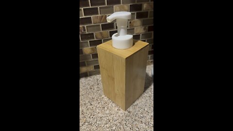Bamboo Soap Dispenser Diversion Safe for your Valuables