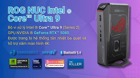 💻 ROG NUC 2025 — Power Unleashed with Intel® Core™ Ultra 9! 🚀