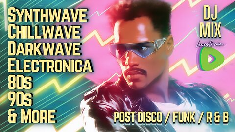Friday Night Synthwave 80s 90s Electronica and more DJ MIX Livestream POST DISCO / FUNK / R & B Edition