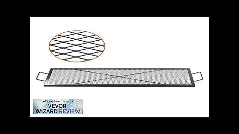 VEVOR X-Marks Fire Pit Grill Grate Rectangle Cooking Grate Heavy Duty Steel Review