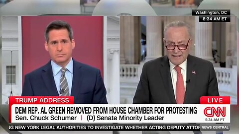 Chuck Schumer Repeatedly Declines To Answer Whether He Supported Al Green Disrupting Trump Speech