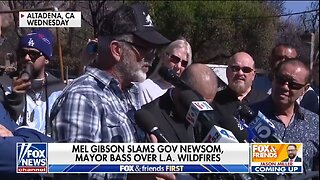 Mel Gibson Calls Our Newsom, Bass Over L.A Wildfires