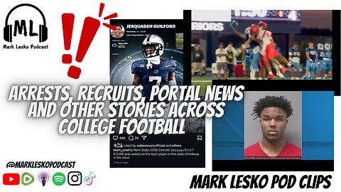 Our thoughts on some National CFB news || Mark Lesko Pod clips #pennstatefootball