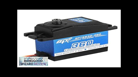 SPT Servo SPT5632-360 Coreless Digital Servo Metal Gear Lager Torque Linear Change Review