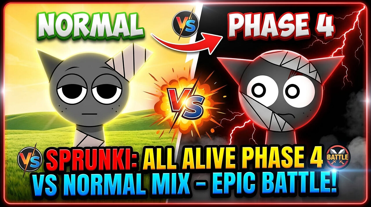 Sprunki: ALL Alive Phase 4 vs Normal Mix – Epic Battle!