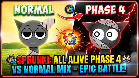 Sprunki: ALL Alive Phase 4 vs Normal Mix – Epic Battle!