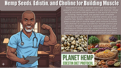 Hemp Seeds, Edistin, and Choline for Building Muscle