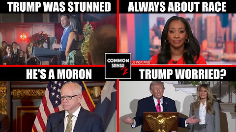 Trump Was Stunned, Abby Phillip Spews Fake News, Walz Blames White Men, Trump Jealous of Melania?