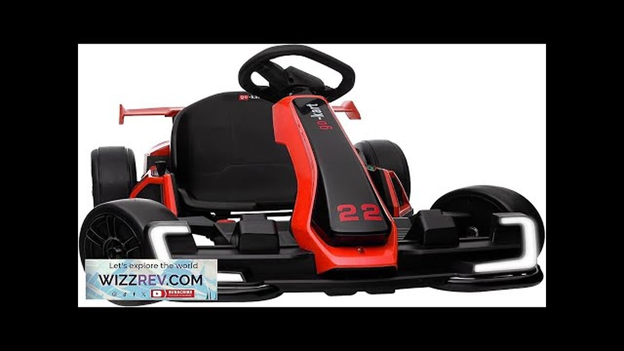 Go Kart Electric Drift Kart Car with Adjustable Seat 24V Outdoor Ride Review