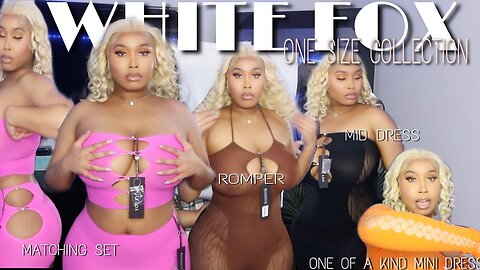 Nicole Ashley Hot Curvy Sexy Body Stuns in WHITEFOX One Size Try-On