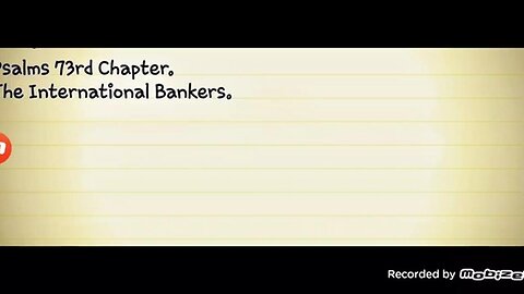 The breakdown of Psalms 73 "The International Bankers." - GMS - Greatmillstone