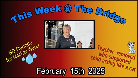 This Week At The Bridge With Tine - ATO, Acting Like a Cat and Mackay Water