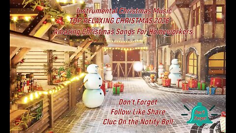 ☃️🎅🏻 Instrumental Christmas Music🎄TOP RELAXING CHRISTMAS 2026 🚂🥁