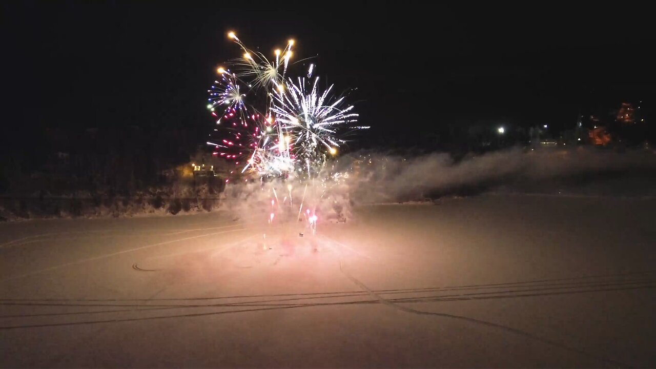 DJI Mini3 Drone - Fireworks - Feux d'artifices (Piopolis Sat-8-Feb-2025)