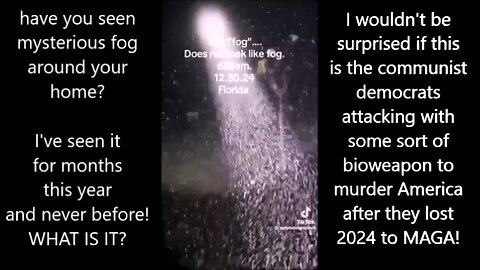 have you seen mysterious fog around your home