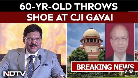 CJI Latest News | "Won't Affect Me": Man Throws Shoe At Chief Justice In Supreme Court