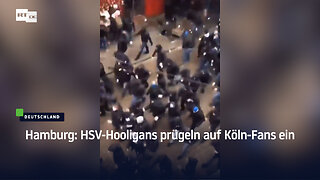 Hamburg: HSV-Hooligans prügeln auf Köln-Fans ein