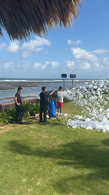 Party on the beach today